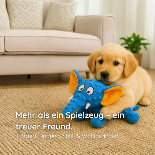 Plüsch-Elefant Hundespielzeug – Beißfest & Kuschelig Happy Little Paws