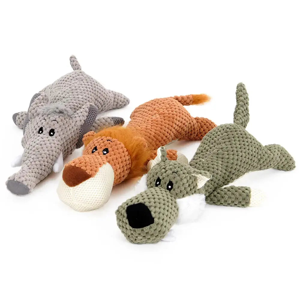 Beißfestes Plüsch-Hundespielzeug für kleine Hunde 28cm - Happylittlepaws