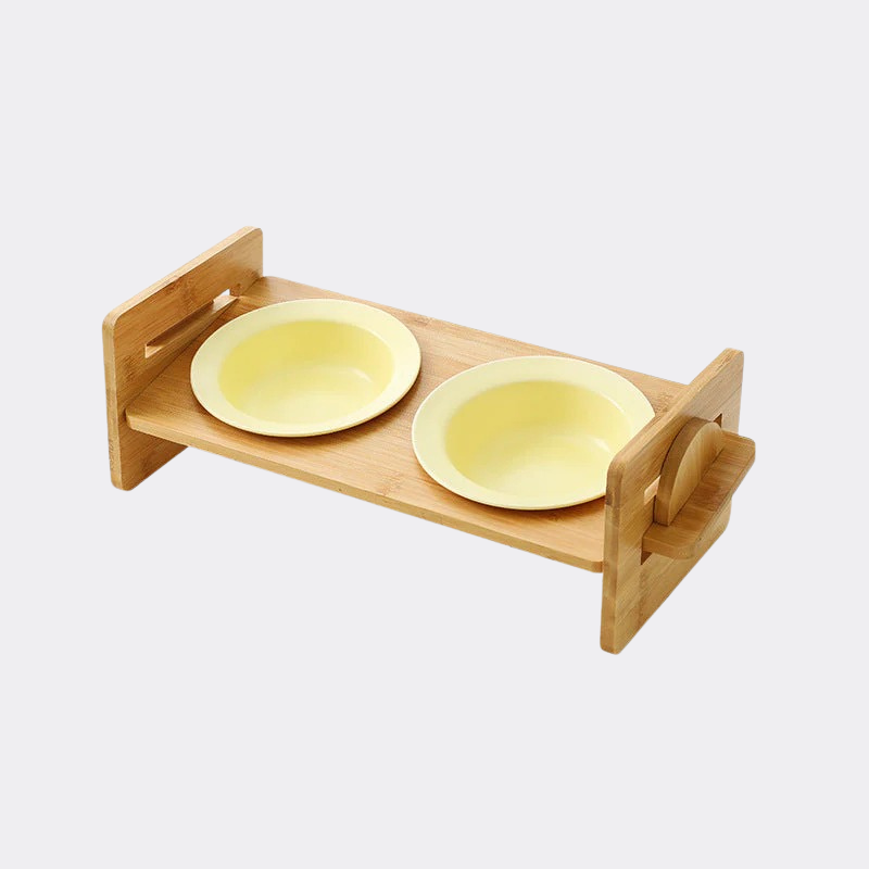 Bambus-Keramik Futternapf – Erhöht & ergonomisch Happylittlepaws