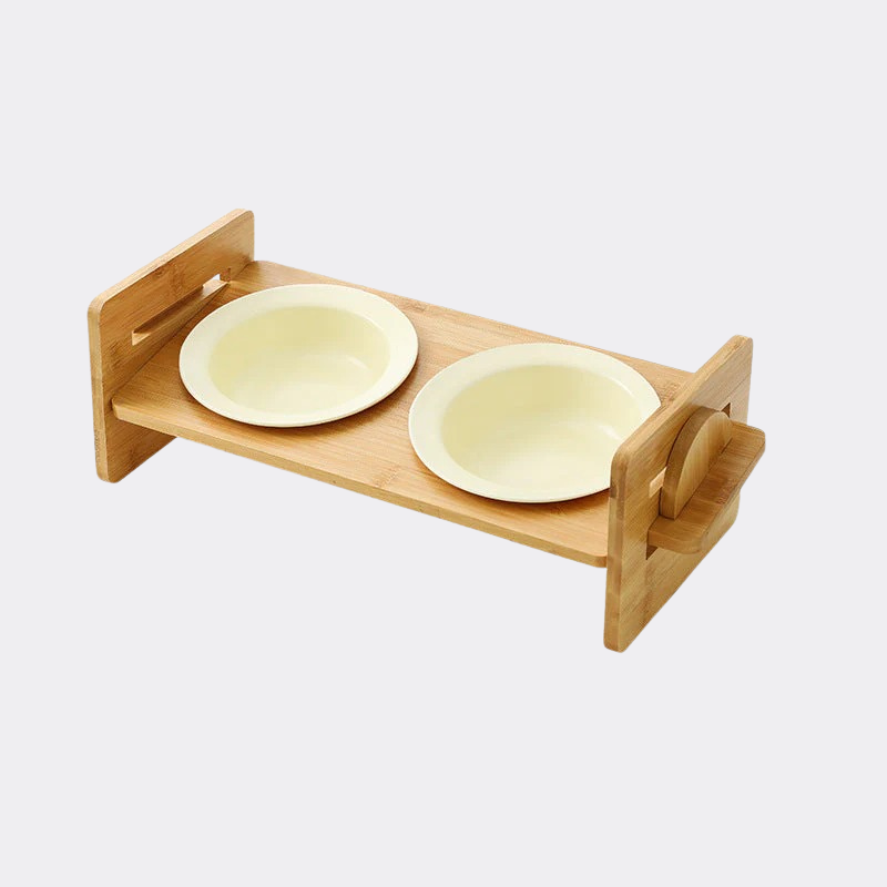 Bambus-Keramik Futternapf – Erhöht & ergonomisch Happylittlepaws