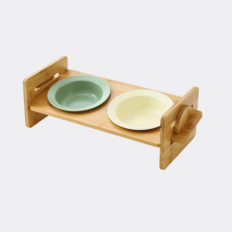 Bambus-Keramik Futternapf – Erhöht & ergonomisch Happylittlepaws