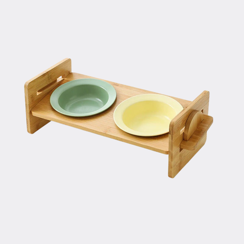 Bambus-Keramik Futternapf – Erhöht & ergonomisch Happylittlepaws