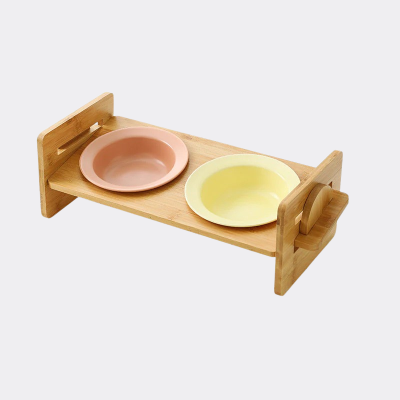 Bambus-Keramik Futternapf – Erhöht & ergonomisch Happylittlepaws