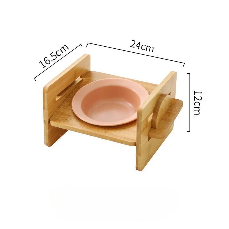 Bambus-Keramik Futternapf – Erhöht & ergonomisch Happylittlepaws