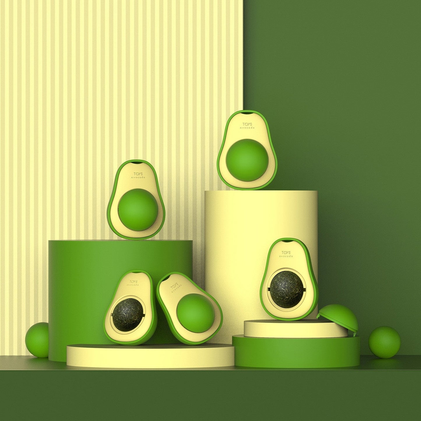 Avocado Katzenminze-Ball – Für Zahnpflege & Spielspaß Happy Little Paws