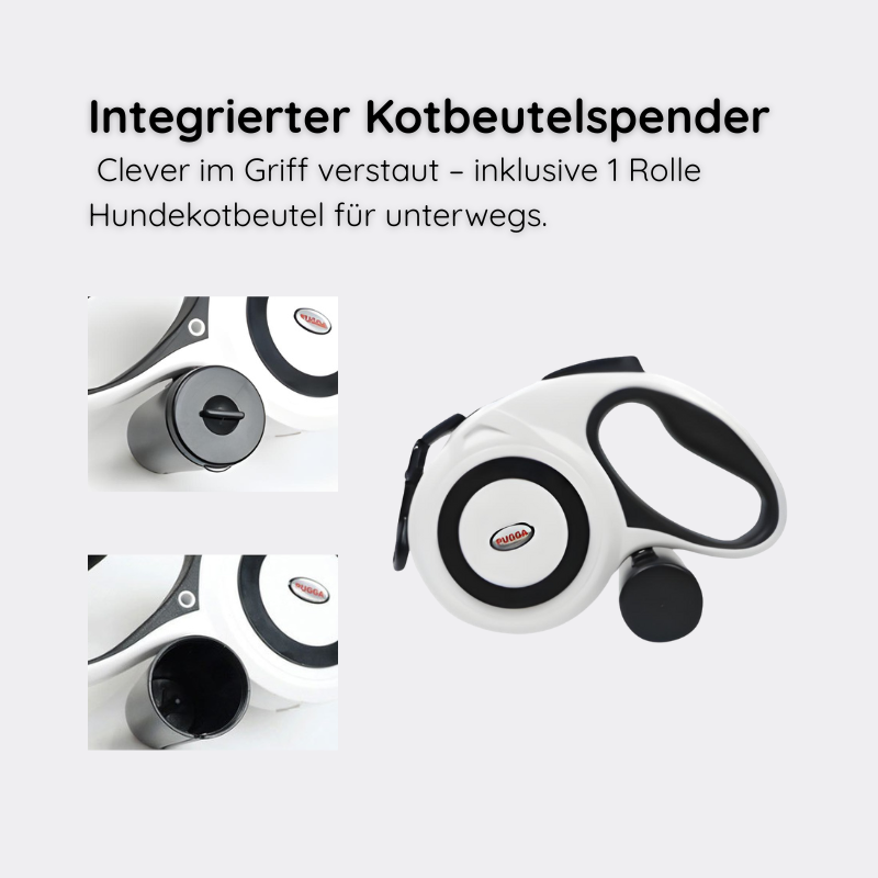 Flexi-Hundeleine mit Spender – Reflektierend & Sicher Happylittlepaws