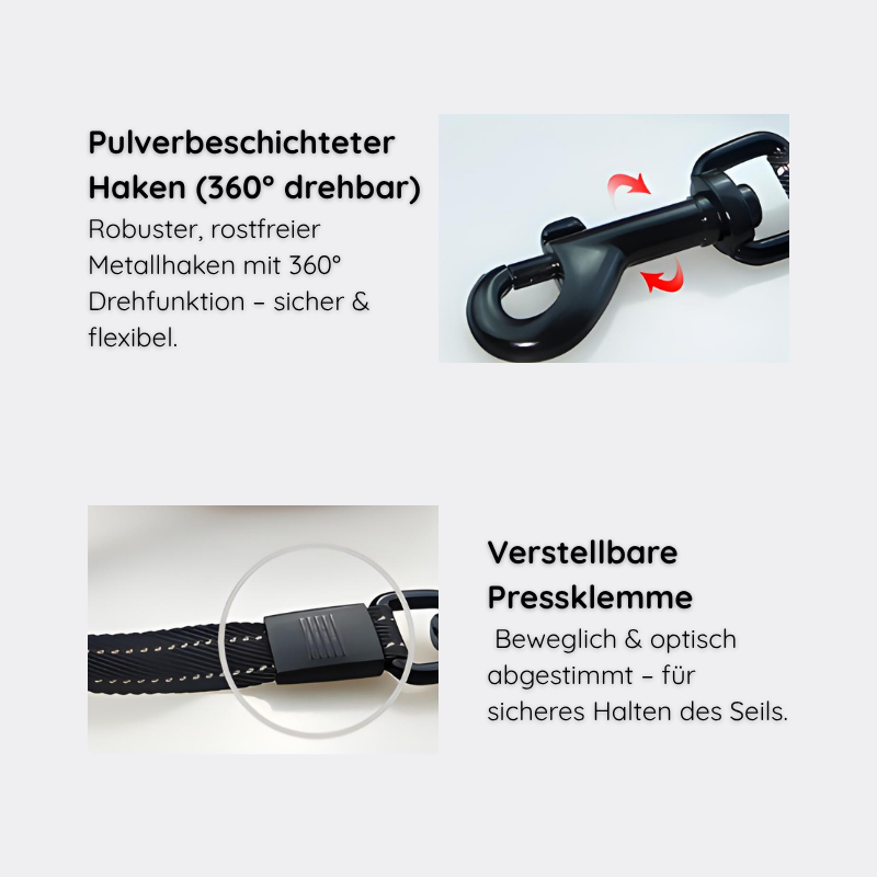 Flexi-Hundeleine mit Spender – Reflektierend & Sicher Happylittlepaws