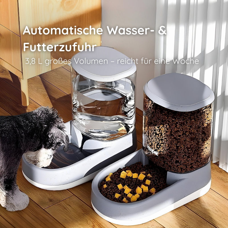 Futte oder Wasserspender – Automatisch & Rutschfest Happylittlepaws