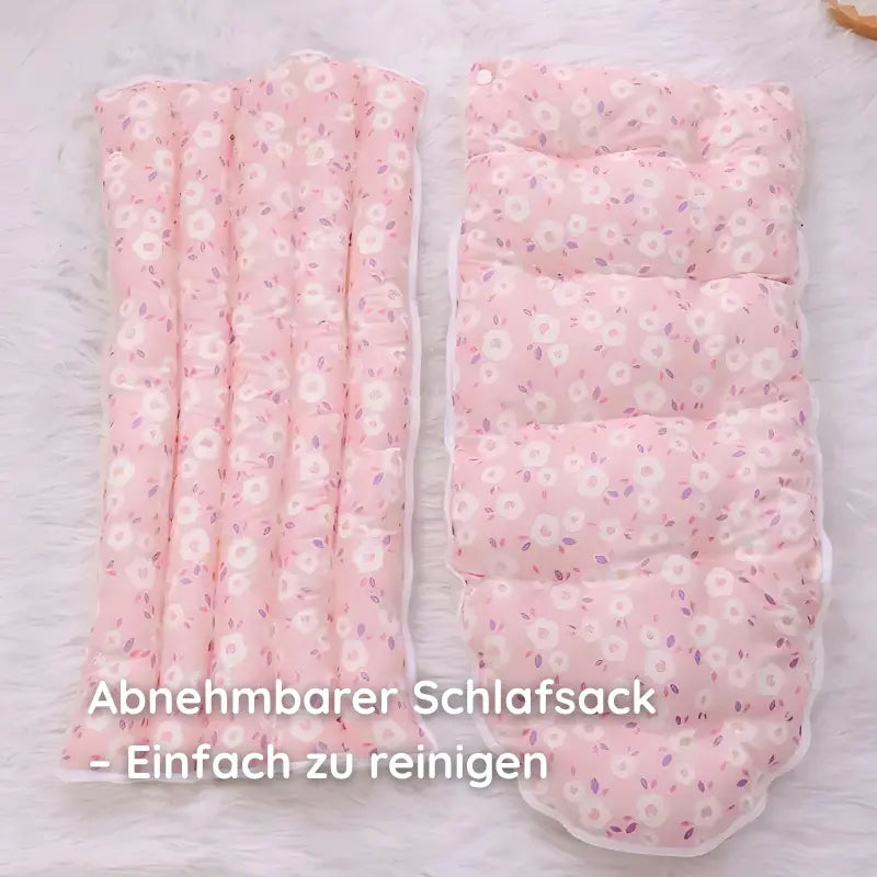 Katzenhöhle mit Plüsch & Blumenmuster -  Happylittlepaws