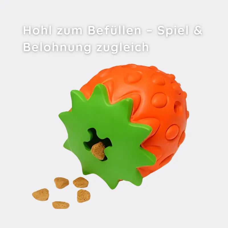 Kauspielzeug Erdbeere – Interaktiv & Aus Naturgummi - Happylittlepaws