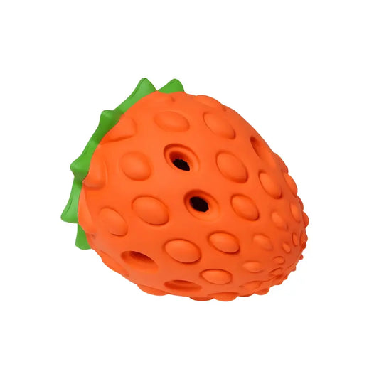 Kauspielzeug Erdbeere – Interaktiv & Aus Naturgummi - Happylittlepaws