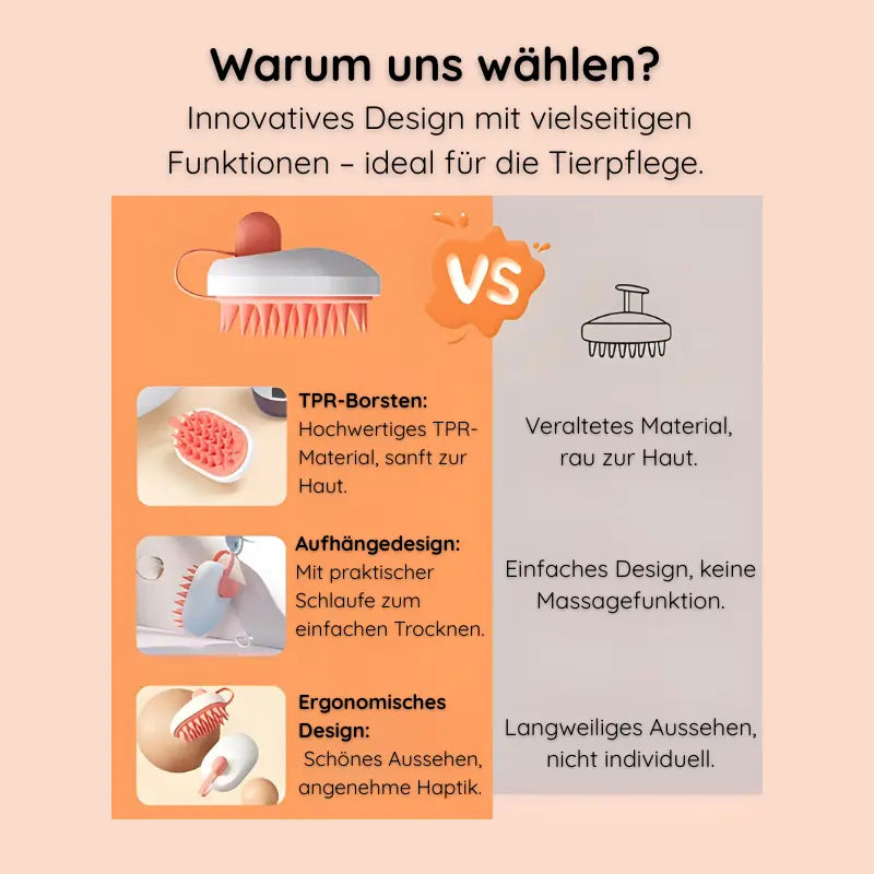 Silikon-Massagebürste für Haustiere Generic