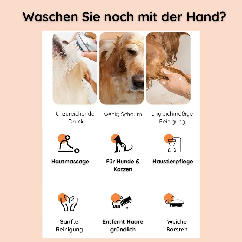 Silikon-Massagebürste für Haustiere Generic