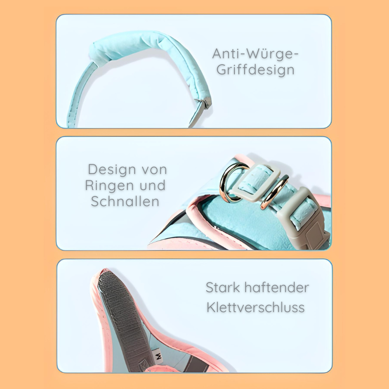 Softgeschirr für Katzen & kleine Hunde – Samtweich & Sicher Happylittlepaws