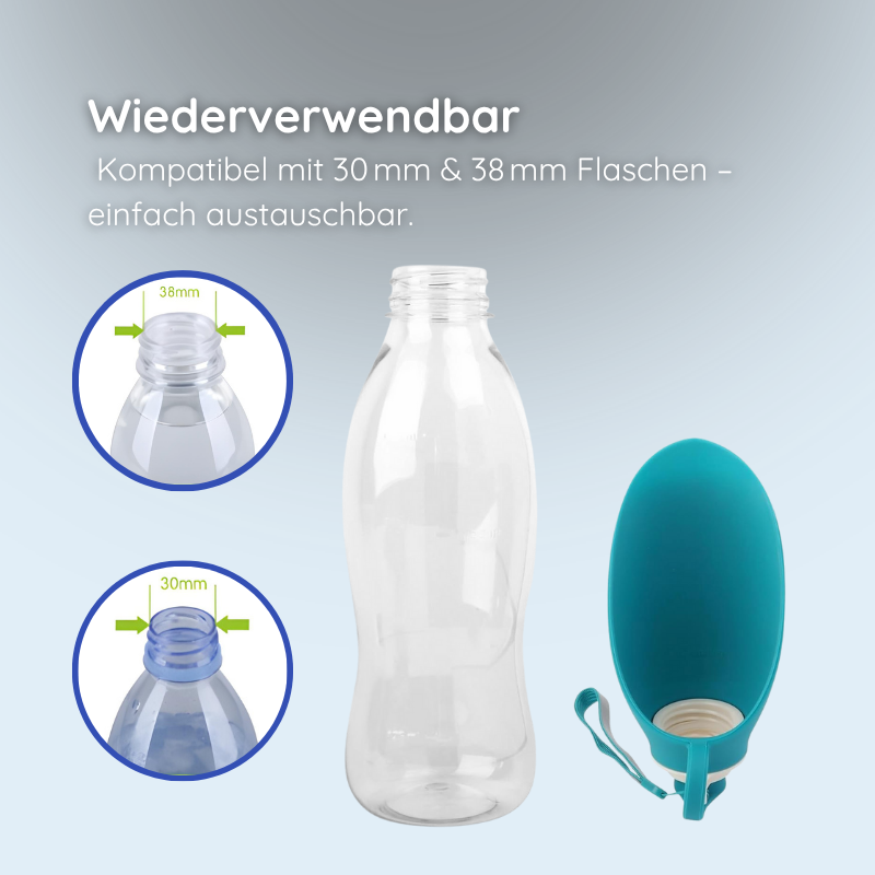 Trinkflasche mit Blattdesign Happylittlepaws