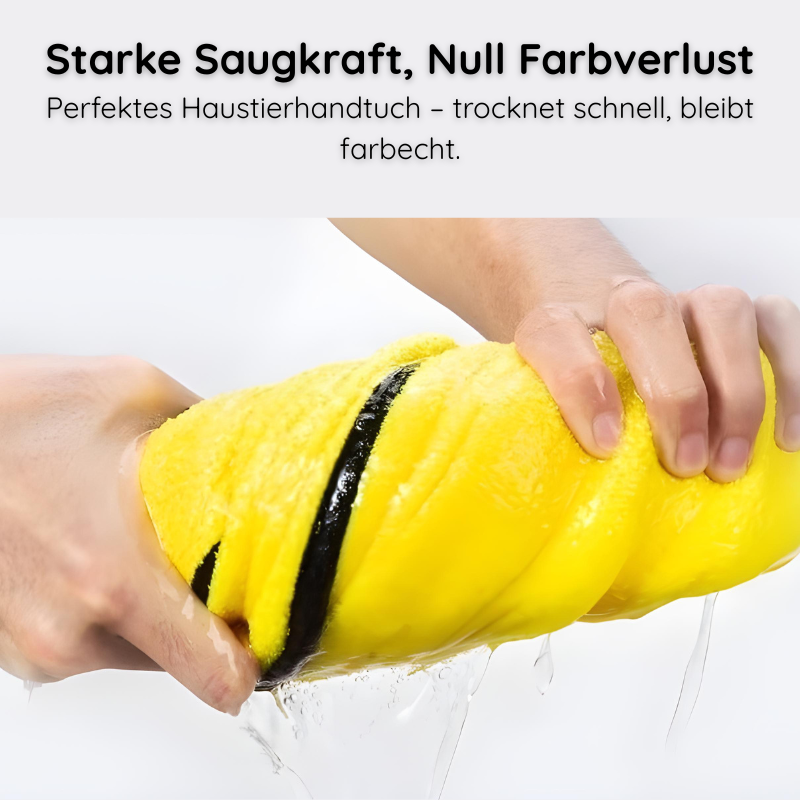 Zweiseitiges Mikrofaser-Handtuch – Saugstark & Weich Happylittlepaws