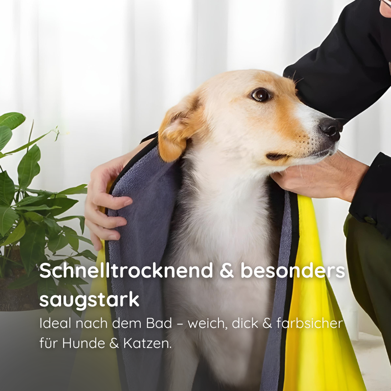 Zweiseitiges Mikrofaser-Handtuch – Saugstark & Weich Happylittlepaws