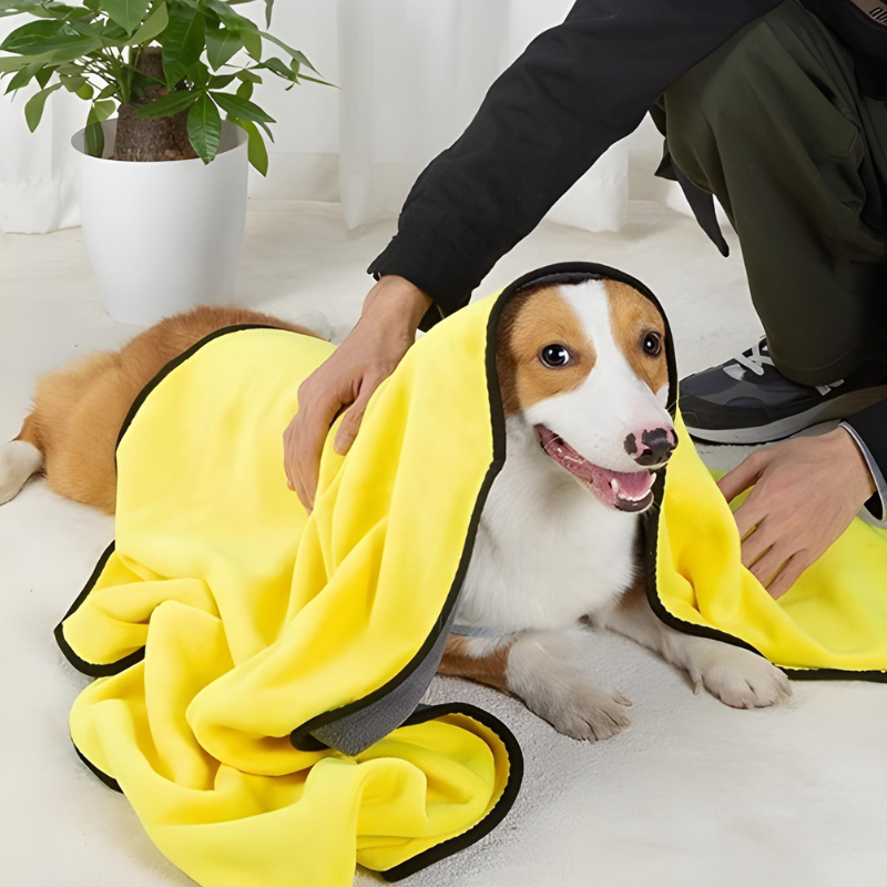 Zweiseitiges Mikrofaser-Handtuch – Saugstark & Weich Happylittlepaws