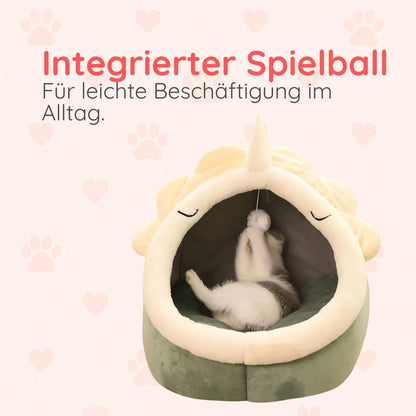 Kuschelhöhle für Katzen – Warm & Bequem - Happy Little Paws