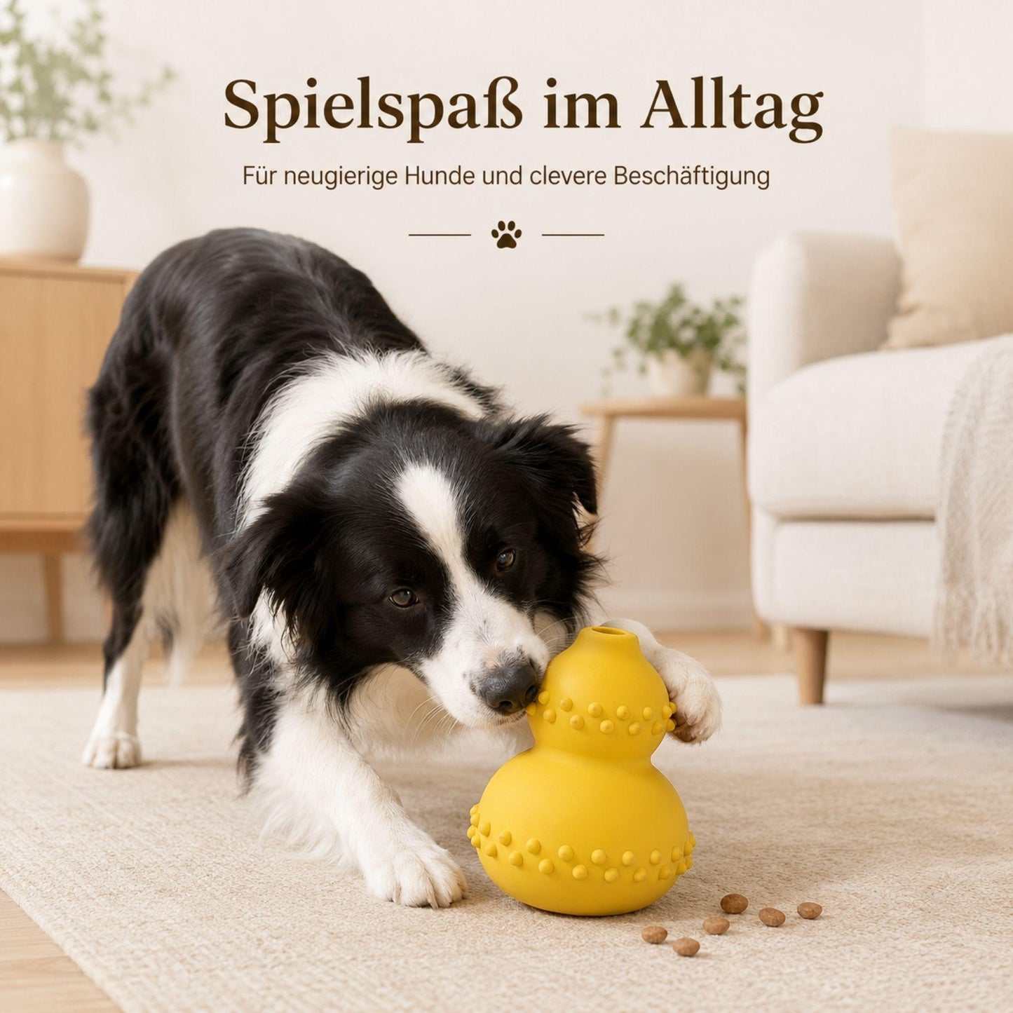 Snack-Kürbis für Hunde – Befüllbar & robust