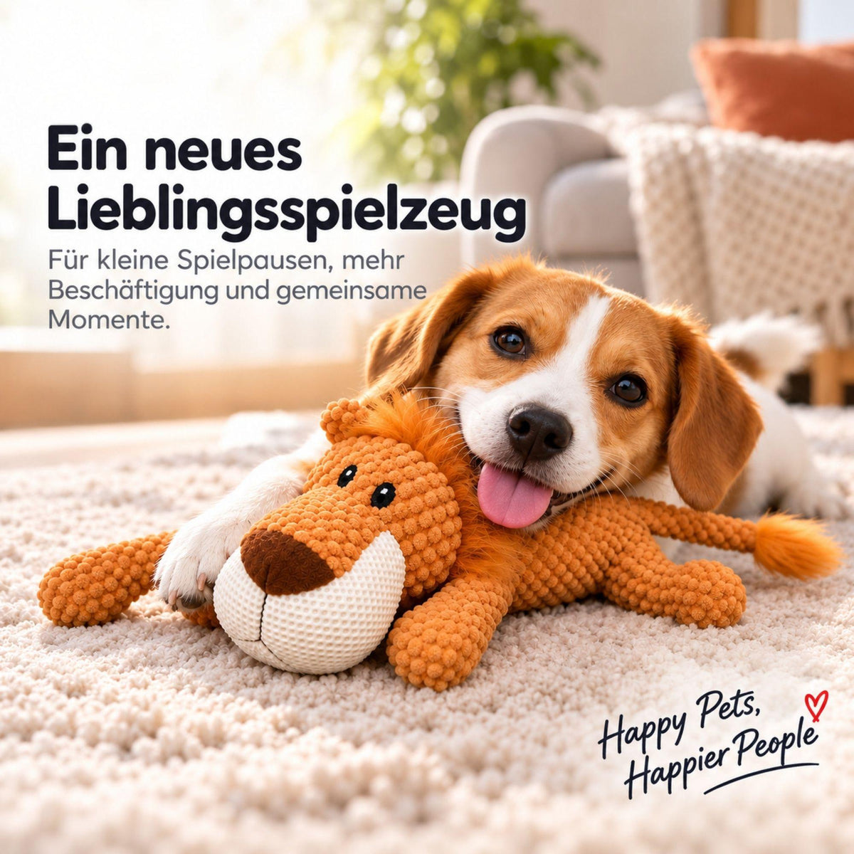 Beißfestes Plüsch-Hundespielzeug für kleine Hunde