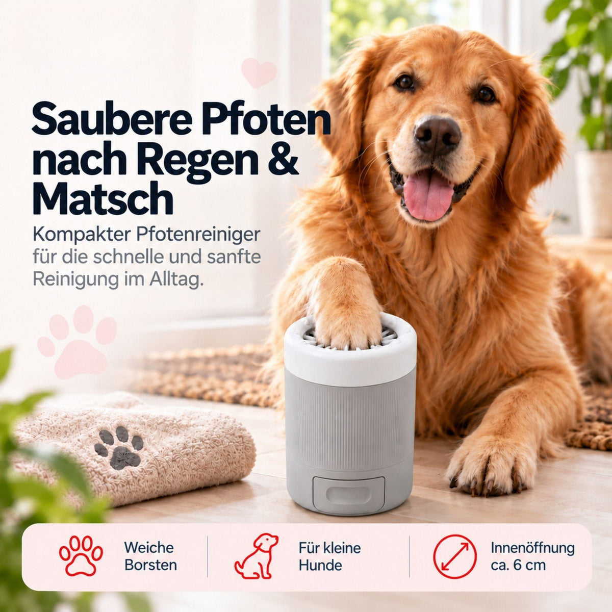 Paw cleaner for dogs