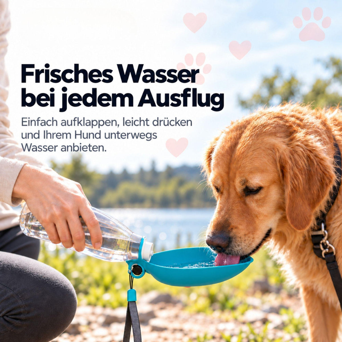 Trinkflasche mit Blattdesign