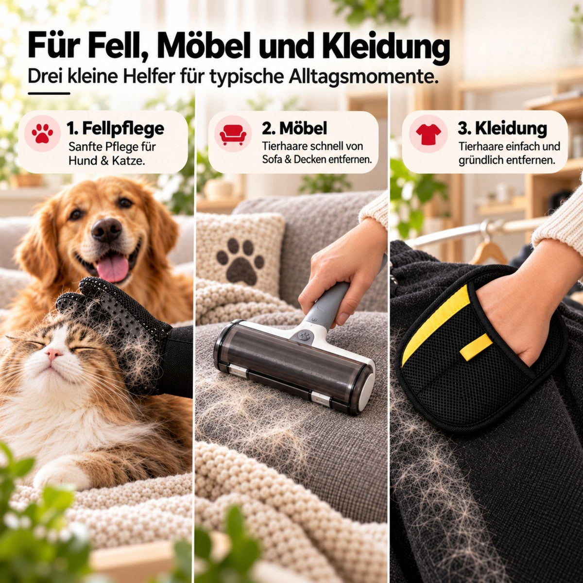 Care Set for Fur, Textiles & Paws