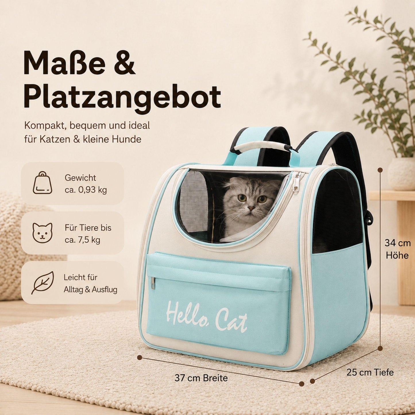 Haustier-Tragetasche – Für Katzen & kleine Hunde