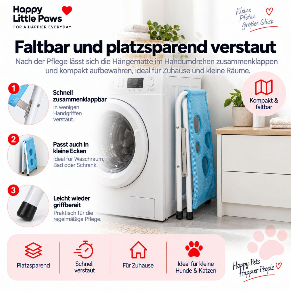 Faltbare Pflege-Hängematte