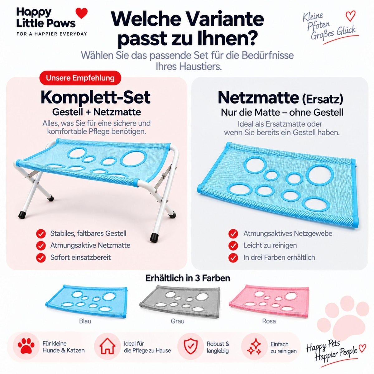 Faltbare Pflege-Hängematte