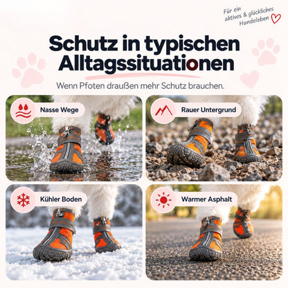 Atmungsaktive Hundeschuhe – Rutschfest & Wasserdicht