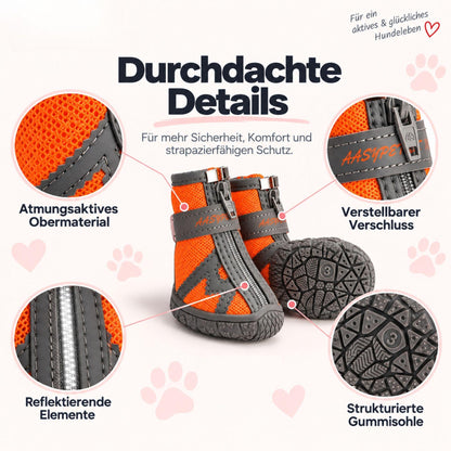 Atmungsaktive Hundeschuhe – Rutschfest & Wasserdicht