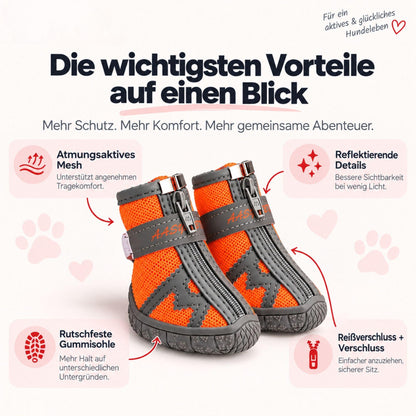 Atmungsaktive Hundeschuhe – Rutschfest & Wasserdicht