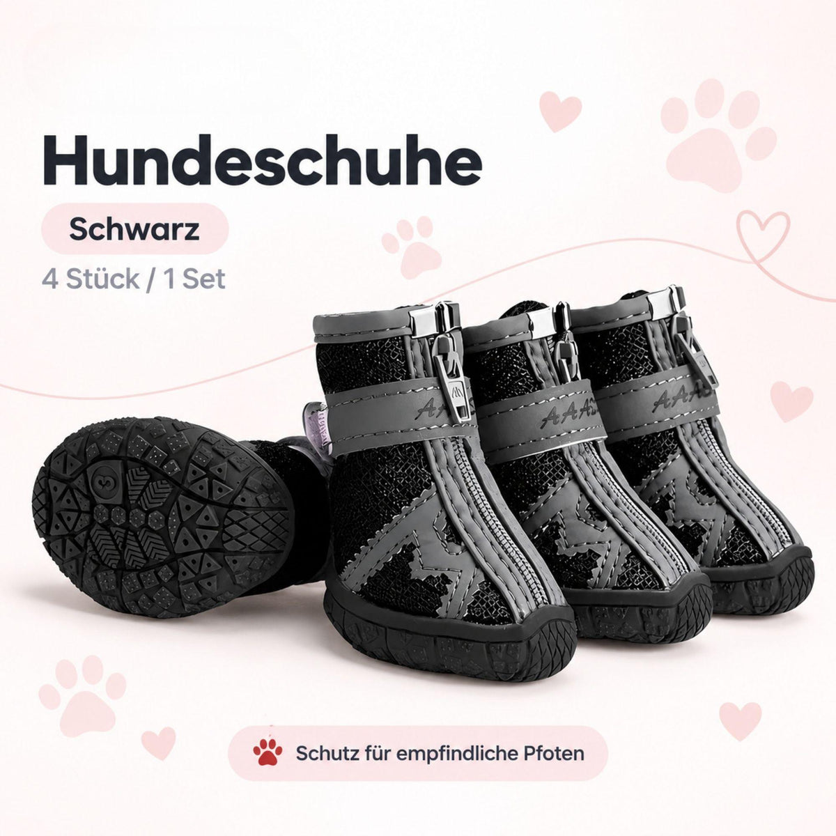 Atmungsaktive Hundeschuhe – Rutschfest & Wasserdicht
