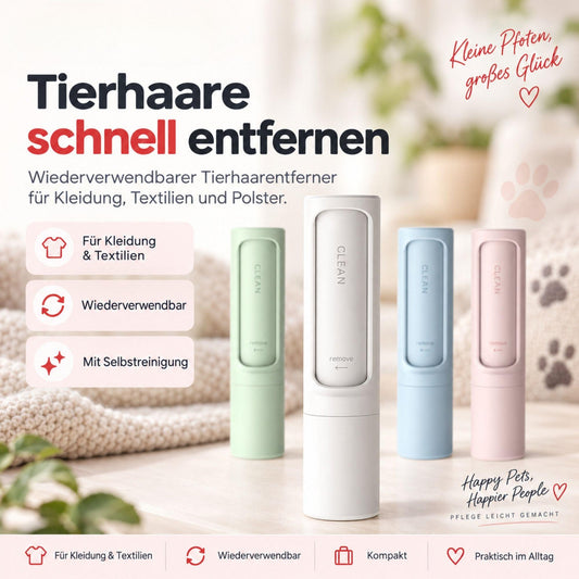 Tierhaarentferner – Kleidung & Möbel sofort sauber