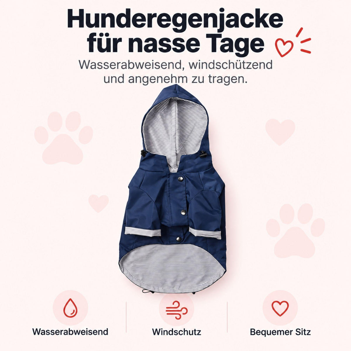 Regenjacke für Hunde – Stilvoll & Wasserfest