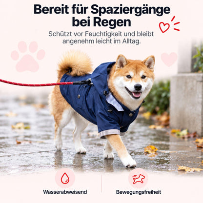 Regenjacke für Hunde – Stilvoll & Wasserfest