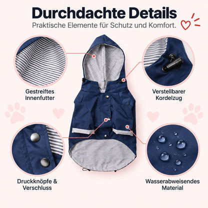 Regenjacke für Hunde – Stilvoll & Wasserfest