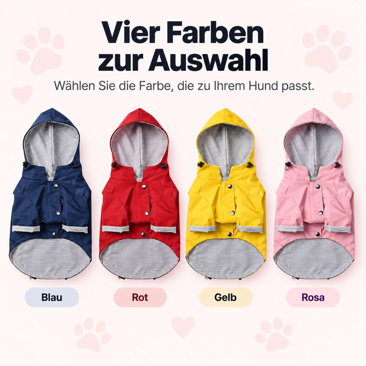 Regenjacke für Hunde – Stilvoll & Wasserfest