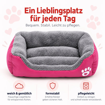Haustierbett – Tief schlafen. Warm & geschützt