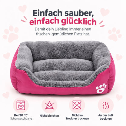 Haustierbett – Tief schlafen. Warm & geschützt