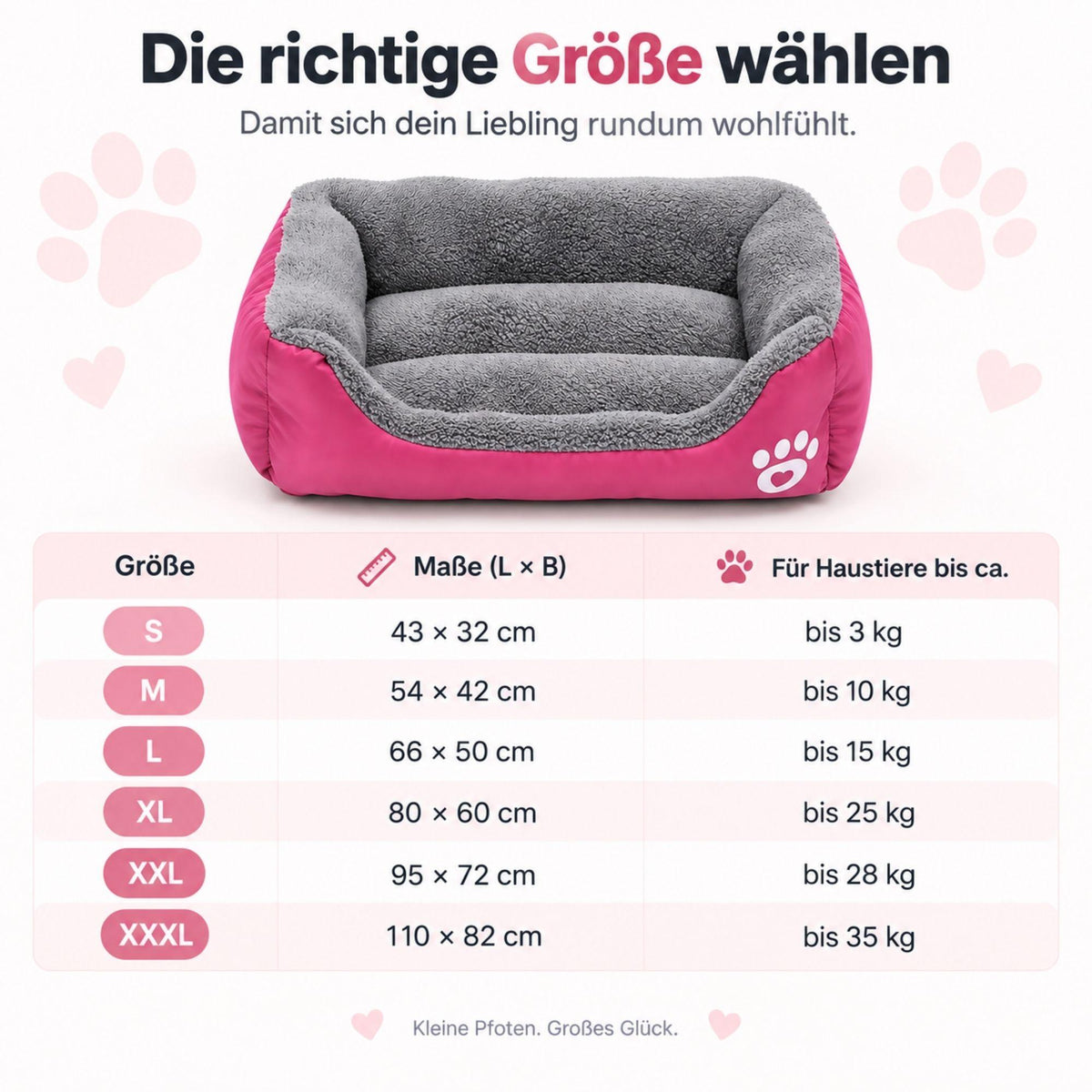Haustierbett – Tief schlafen. Warm & geschützt
