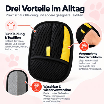 Clothing hair remover – reusable cleaning glove
