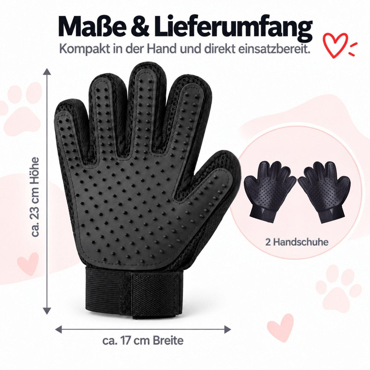 Grooming Glove Set for Dogs & Cats
