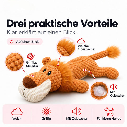 Beißfestes Plüsch-Hundespielzeug für kleine Hunde