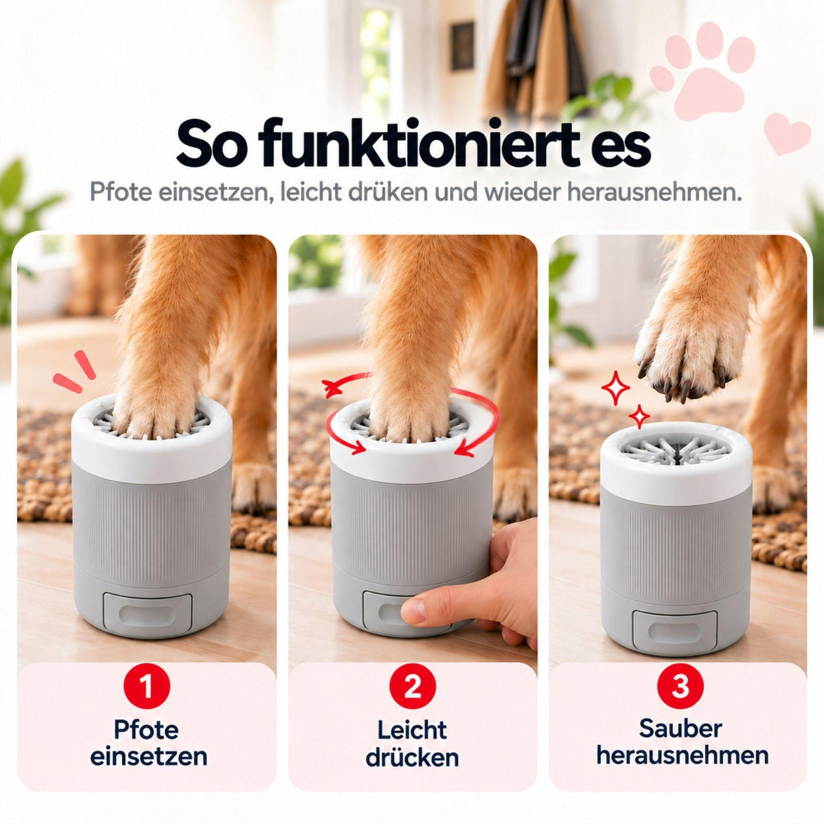 Paw cleaner for dogs