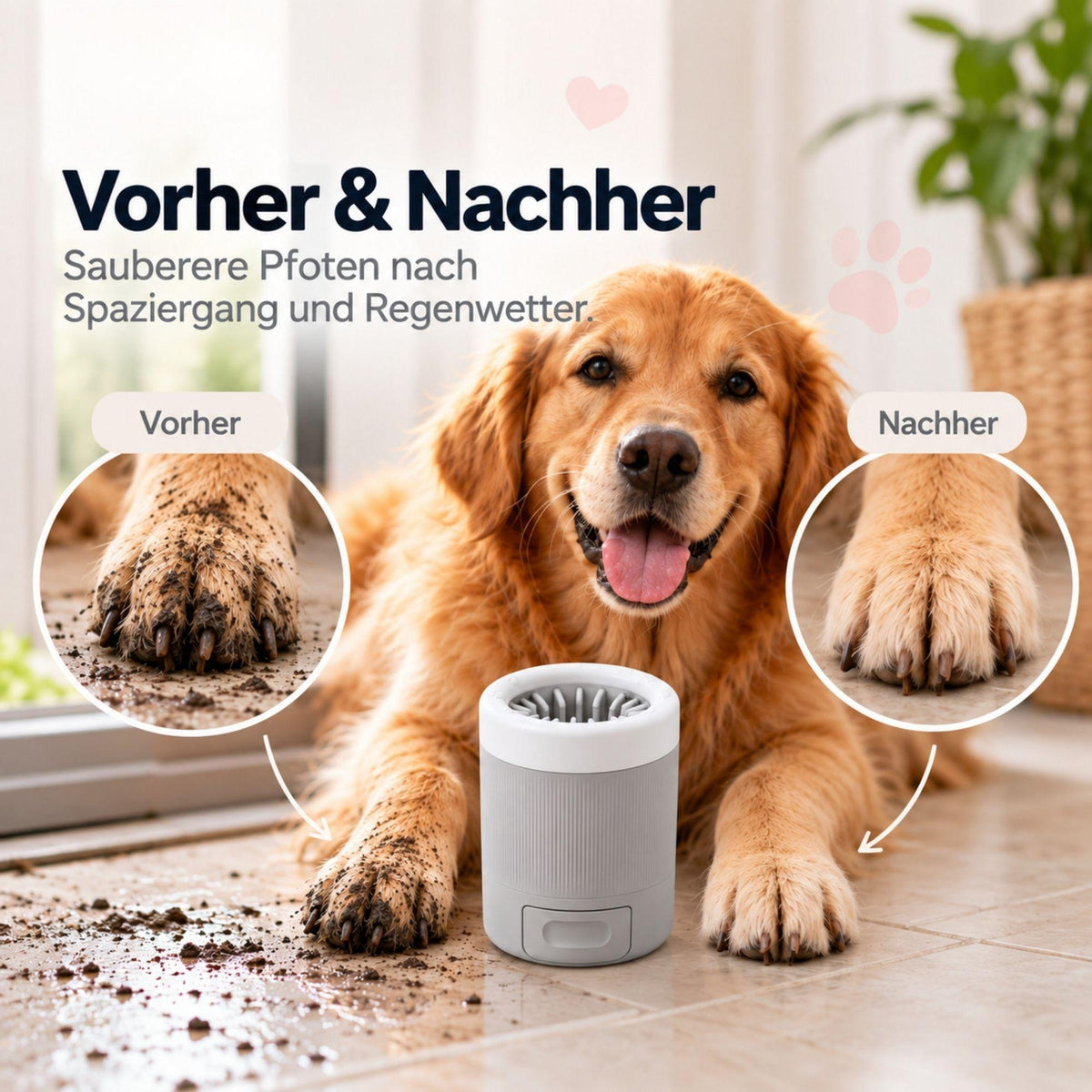 Paw cleaner for dogs
