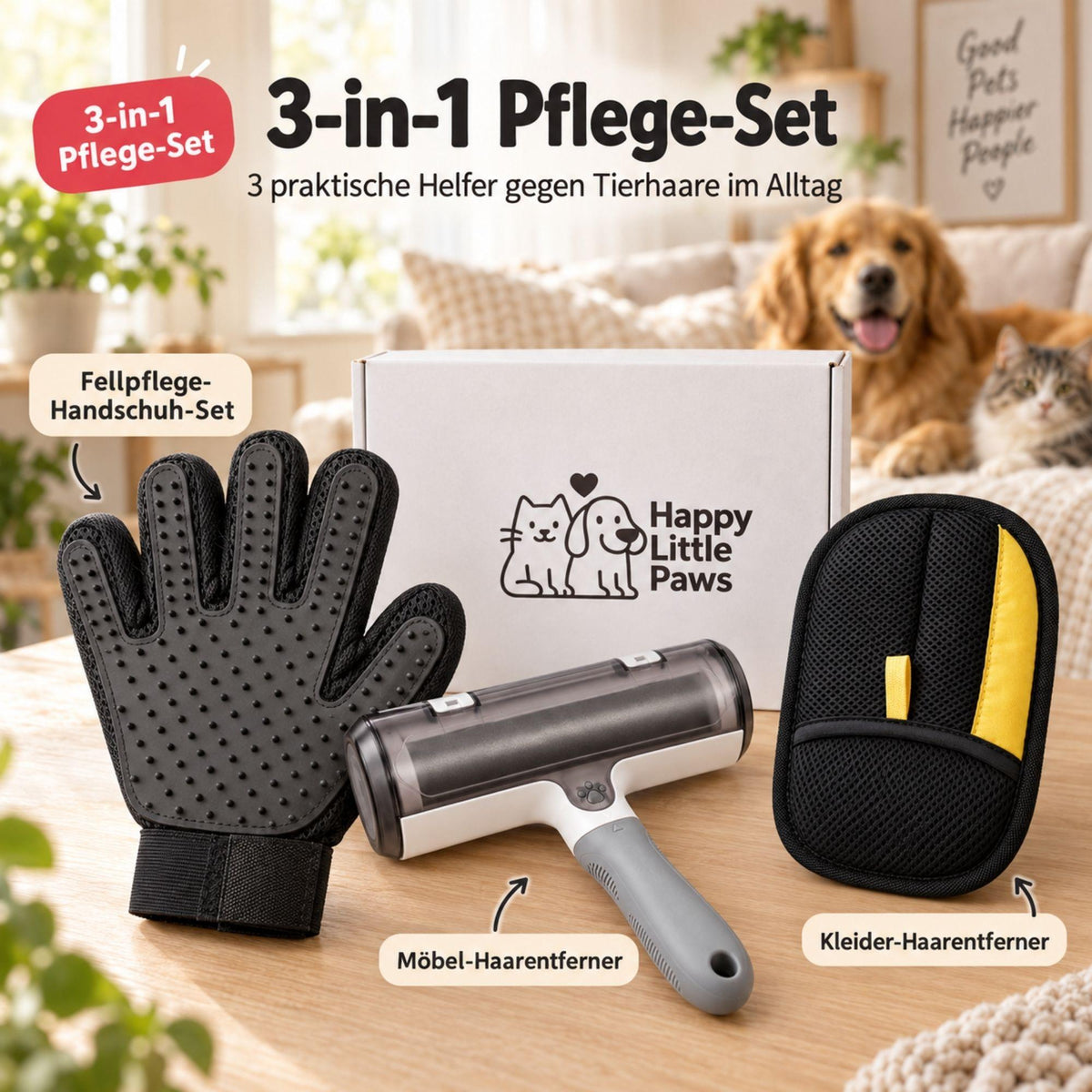 Care Set for Fur, Textiles & Paws