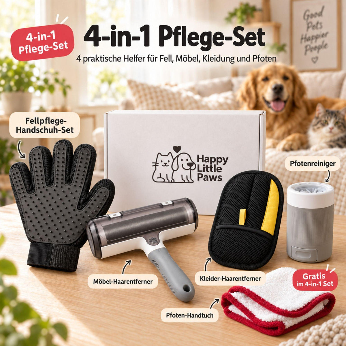 Care Set for Fur, Textiles & Paws